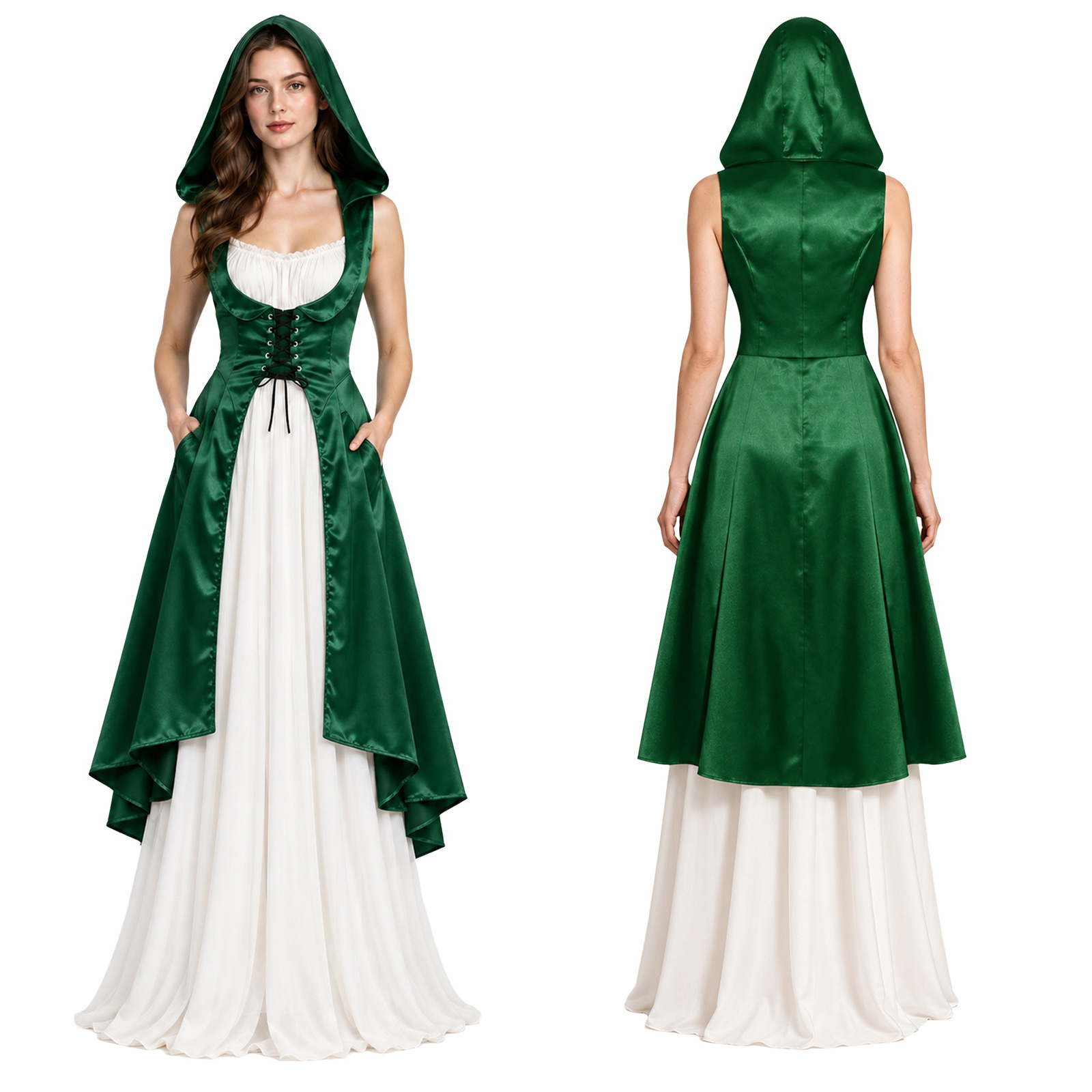 Medieval Renaissance Dress Women - 여성용 중세 르네상스 시대 스타일의 빅토리아풍