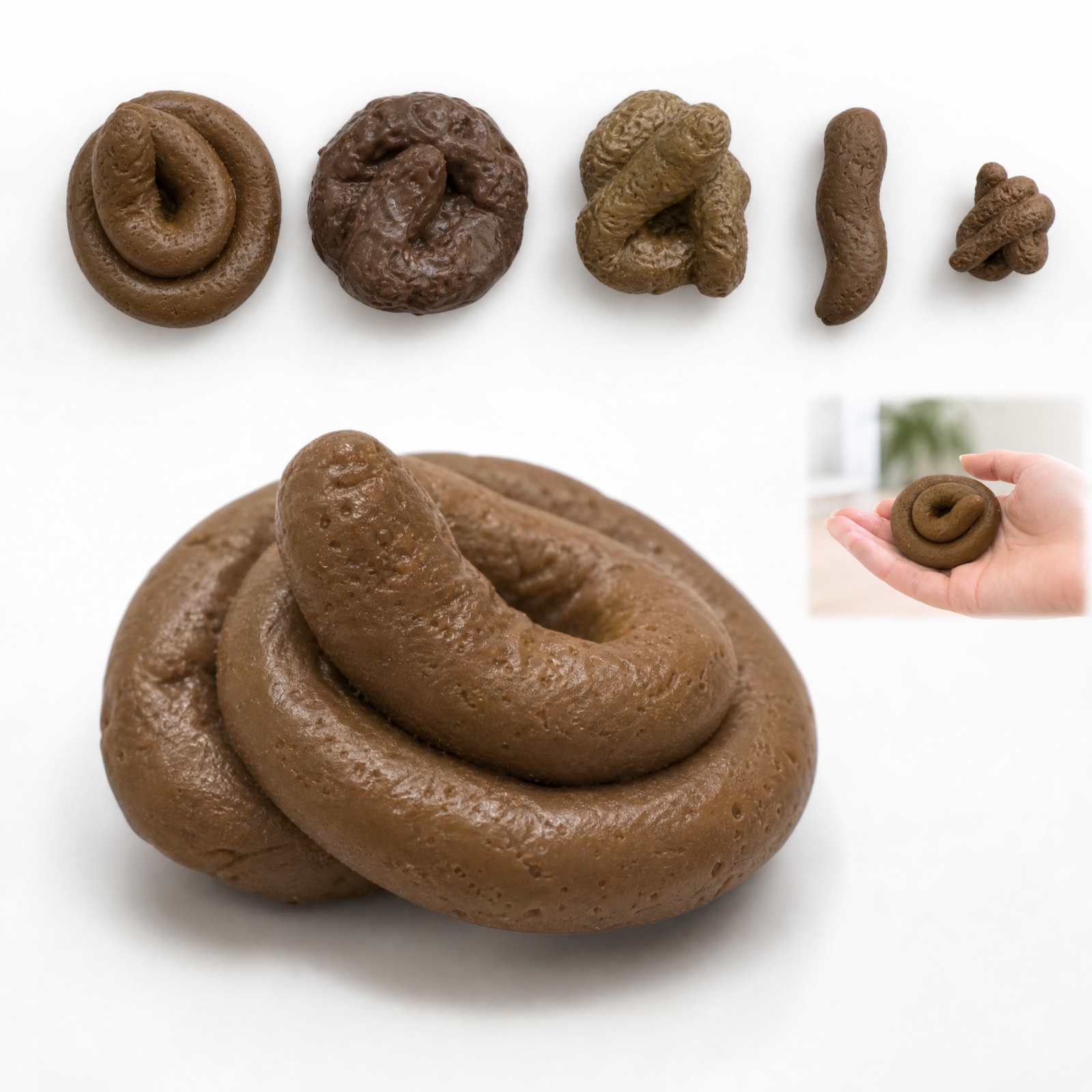 Fake Poop Gag Gift - 실제와 같은 똥 모양의 안전하고 부드러운