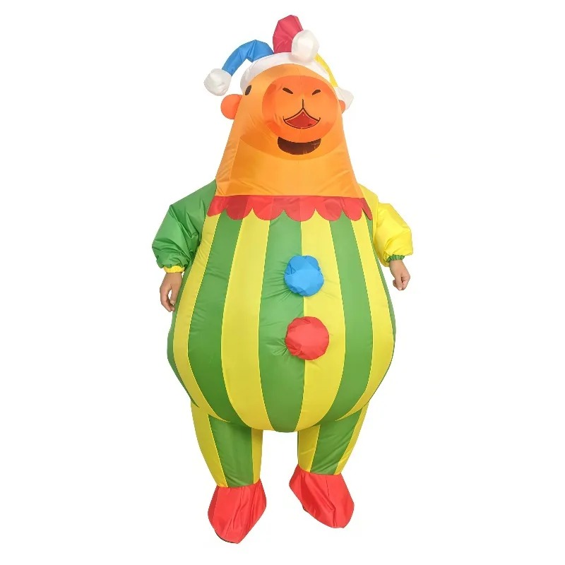 참신한 카피바라 풍선 의상, 재미있는 광대와 줄무늬 머 - Costumes 리뷰 및 가격