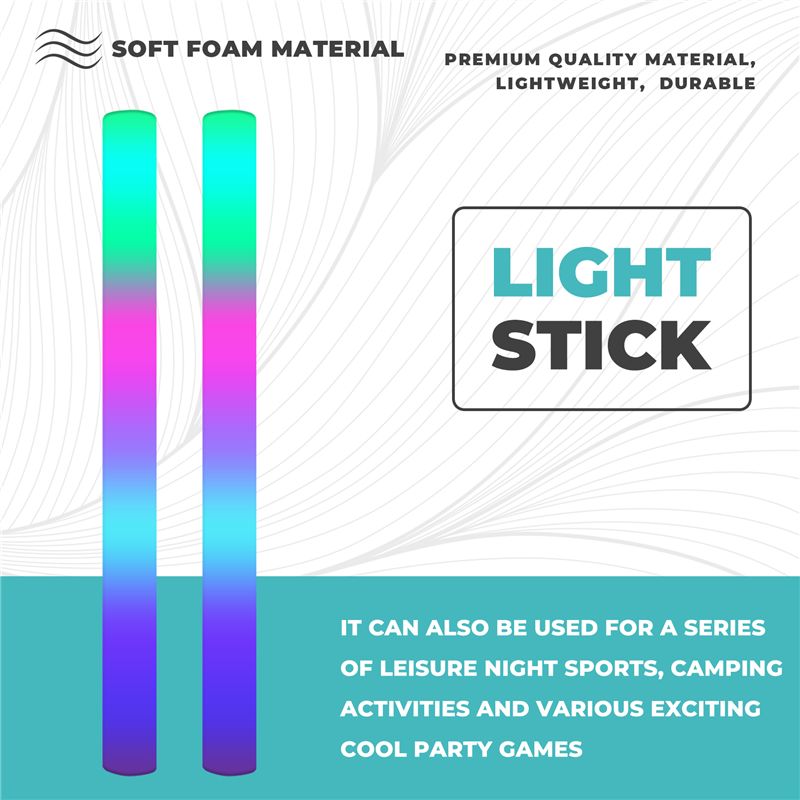 A68P-12Pcs 라이트업 폼 스틱, LED 폼 스틱 - Flashing Led Foam Sticks Party 리뷰 및 가격