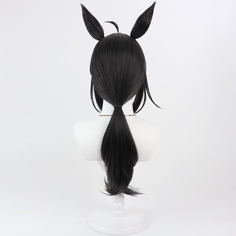 로고타입 코스프레 가발 우마 무스메 프리티 더비 블랙  - Anime Cosplay Wig Heat Resistant 리뷰 및 가격