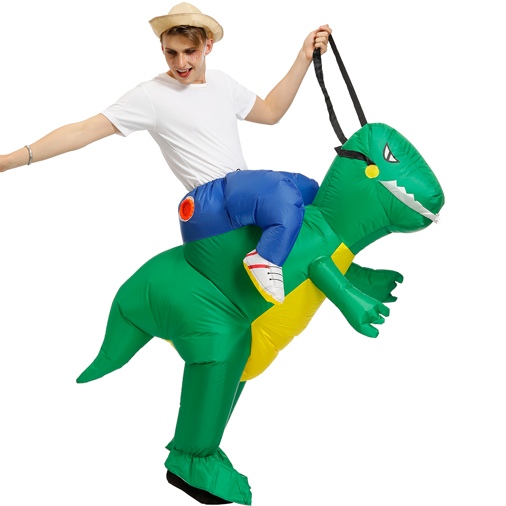 할로윈 공룡 풍선 의상, 사이클링 코미디 공연 의상,  - Inflatable Dinosaur Costume Adult 리뷰 및 가격