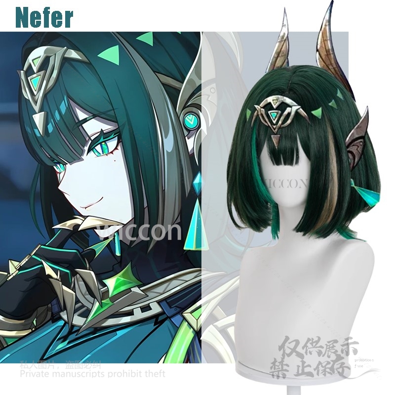 애니메이션 게임 Genshin Impact 새로운 Ne - Anime Cosplay Wig Heat Resistant 리뷰 및 가격