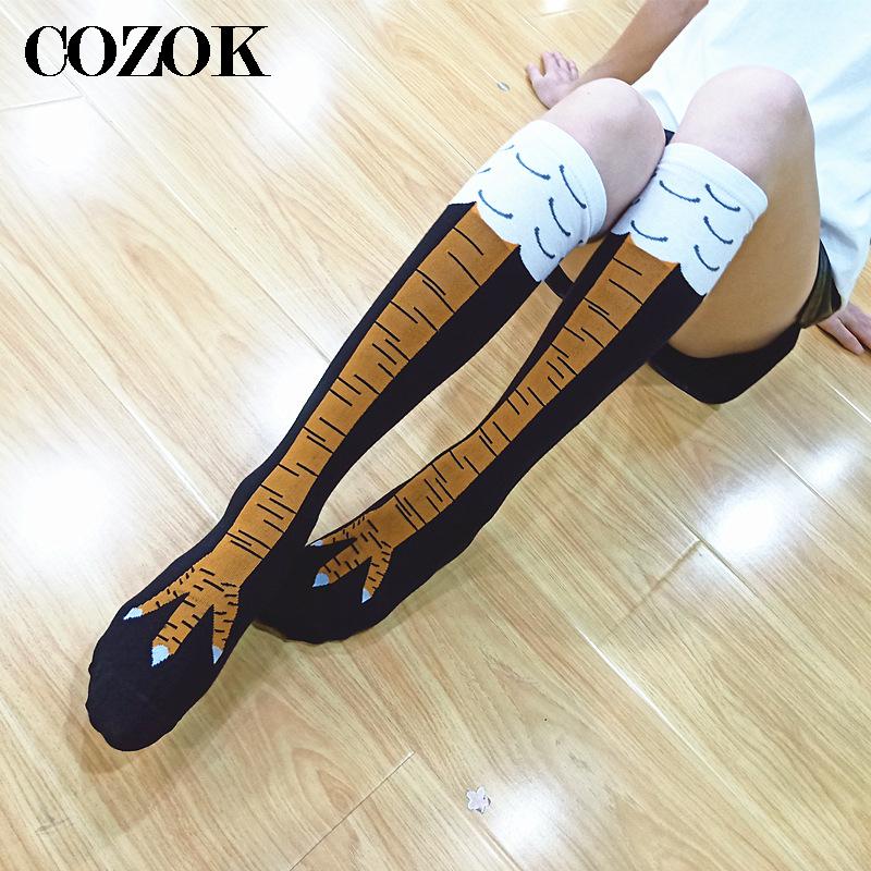 하이 퀄리티 통기성 3D 프린트 만화 스타킹, 재미있는 - Funny Chicken Leg Socks 리뷰 및 가격