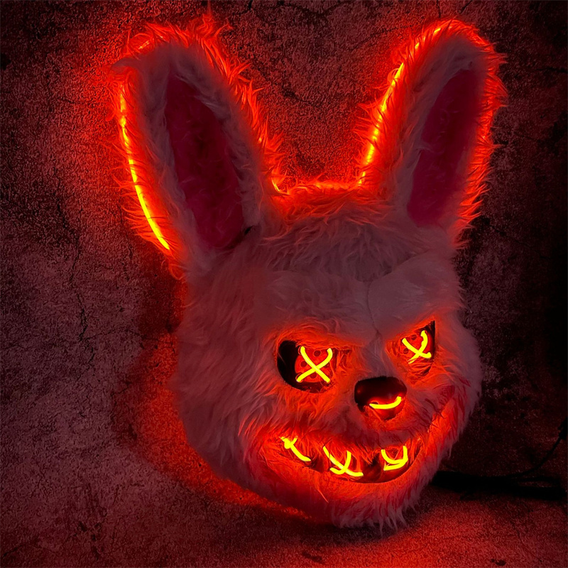 토끼 마스크 Masquerade LED 토끼 곰 마스크 - Led Purge Mask Halloween 리뷰 및 가격